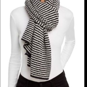 ALLSAINTS black and white blanket scarf